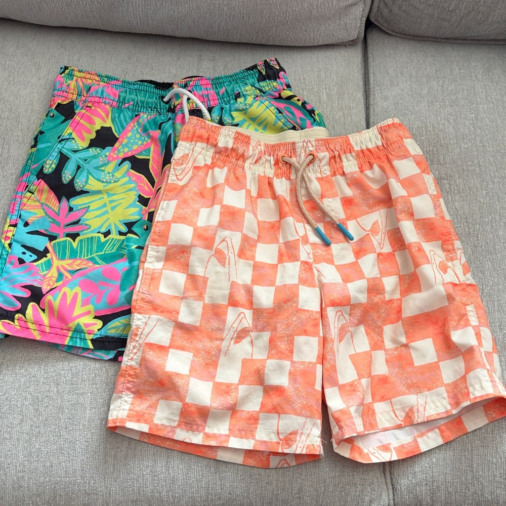 Cat and Jack Colorful Patterned Swim Boys Shorts.